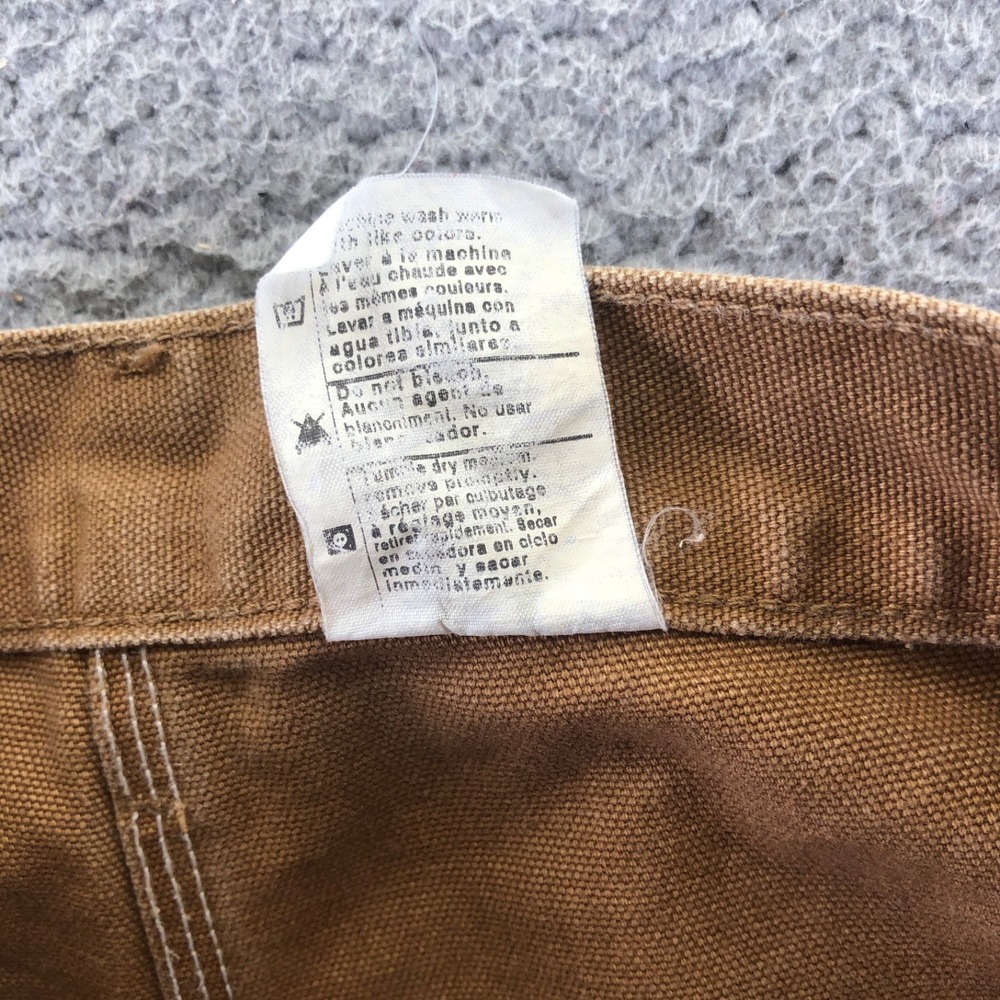 Vintage Carhartt Shorts Mens 40 Brown Duck Canvas Carpenter Union Made In USA - Picture 5 of 10